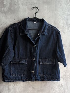 Womens Cropped Denim Jacket